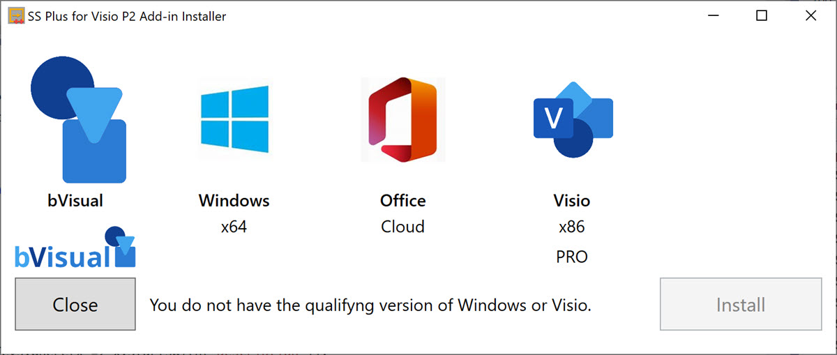 Cannot install SS Plus if Visio Plan 2 is not present